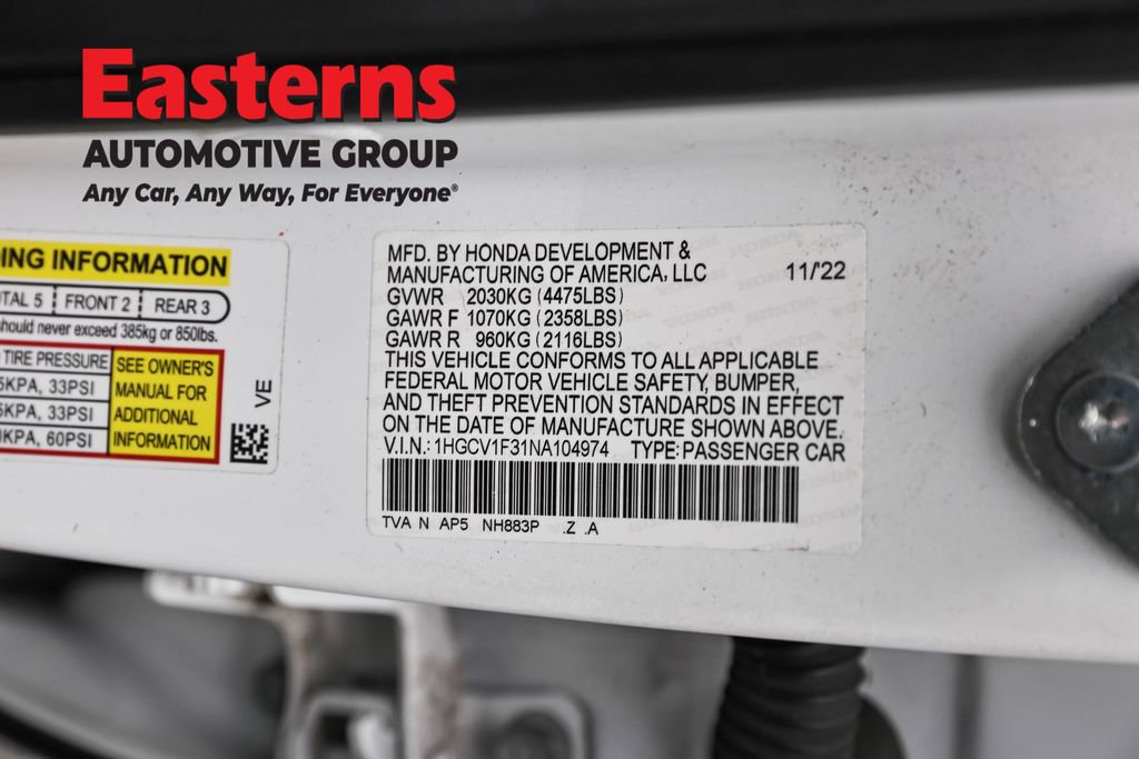 Used 2022 Honda Accord Sport image 33