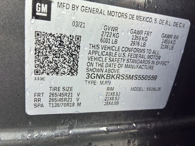 Used 2021 Chevrolet Blazer RS w/ Enhanced Convenience Package image 16