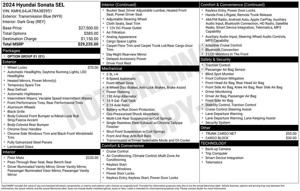 Used 2024 Hyundai Sonata SEL FWD image 7