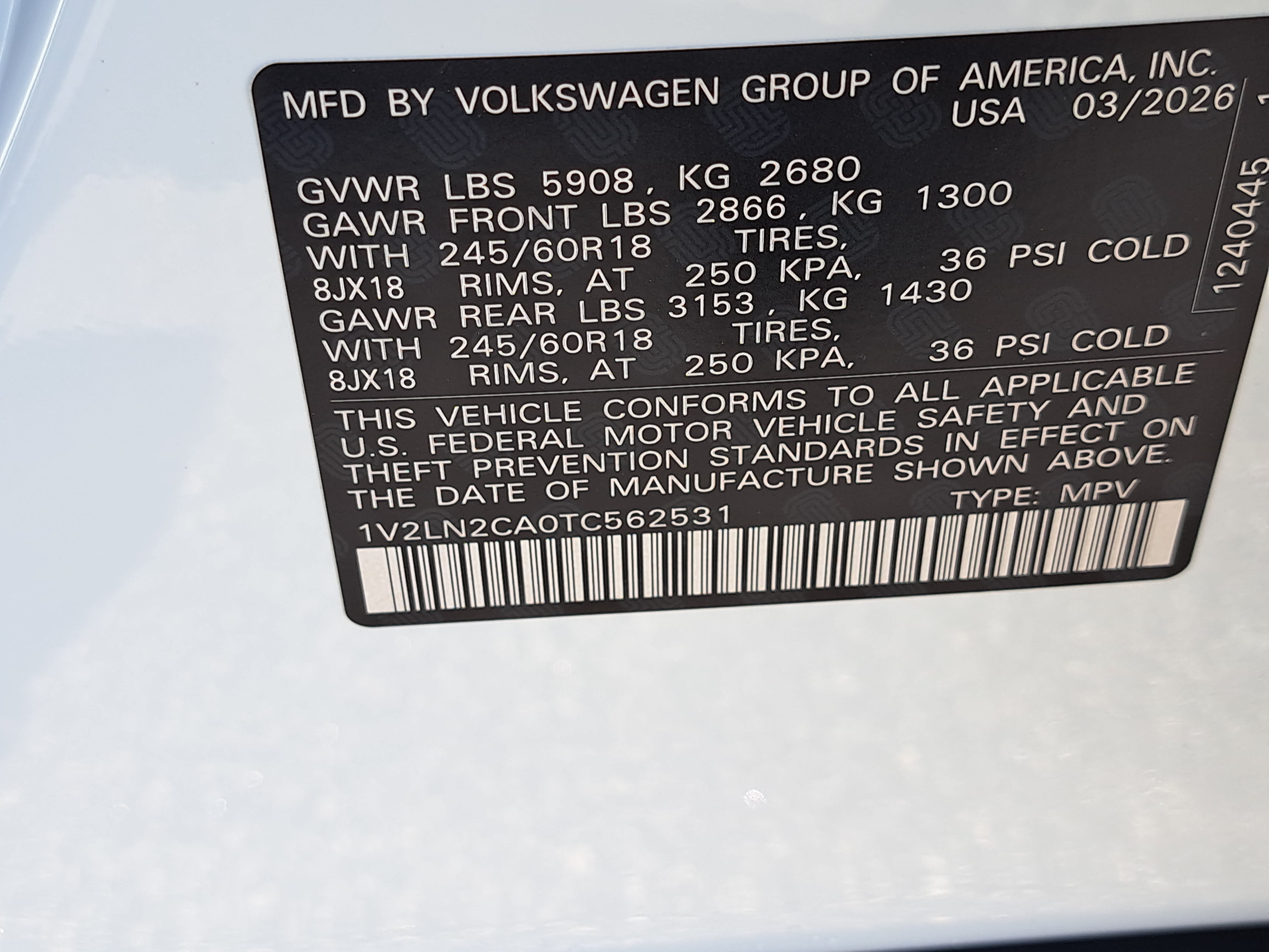 New 2026 Volkswagen Atlas SE AWD/4WD image 33