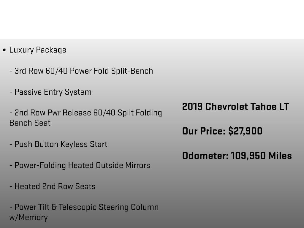 Used 2019 Chevrolet Tahoe LT AWD/4WD image 30