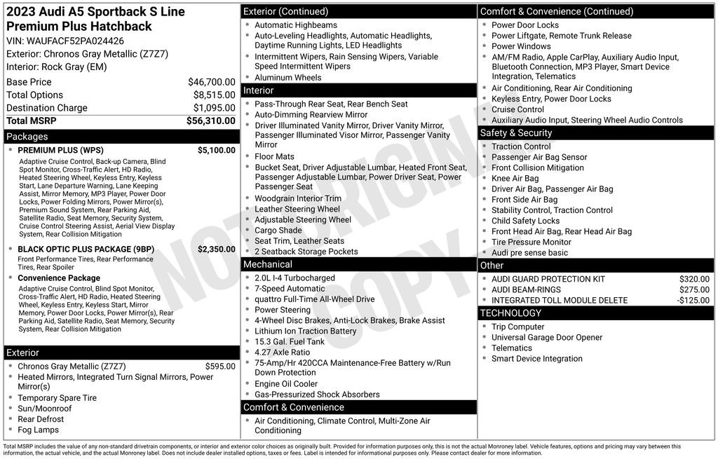 Used 2023 Audi A5 2.0T Premium Plus w/ Premium Plus image 8