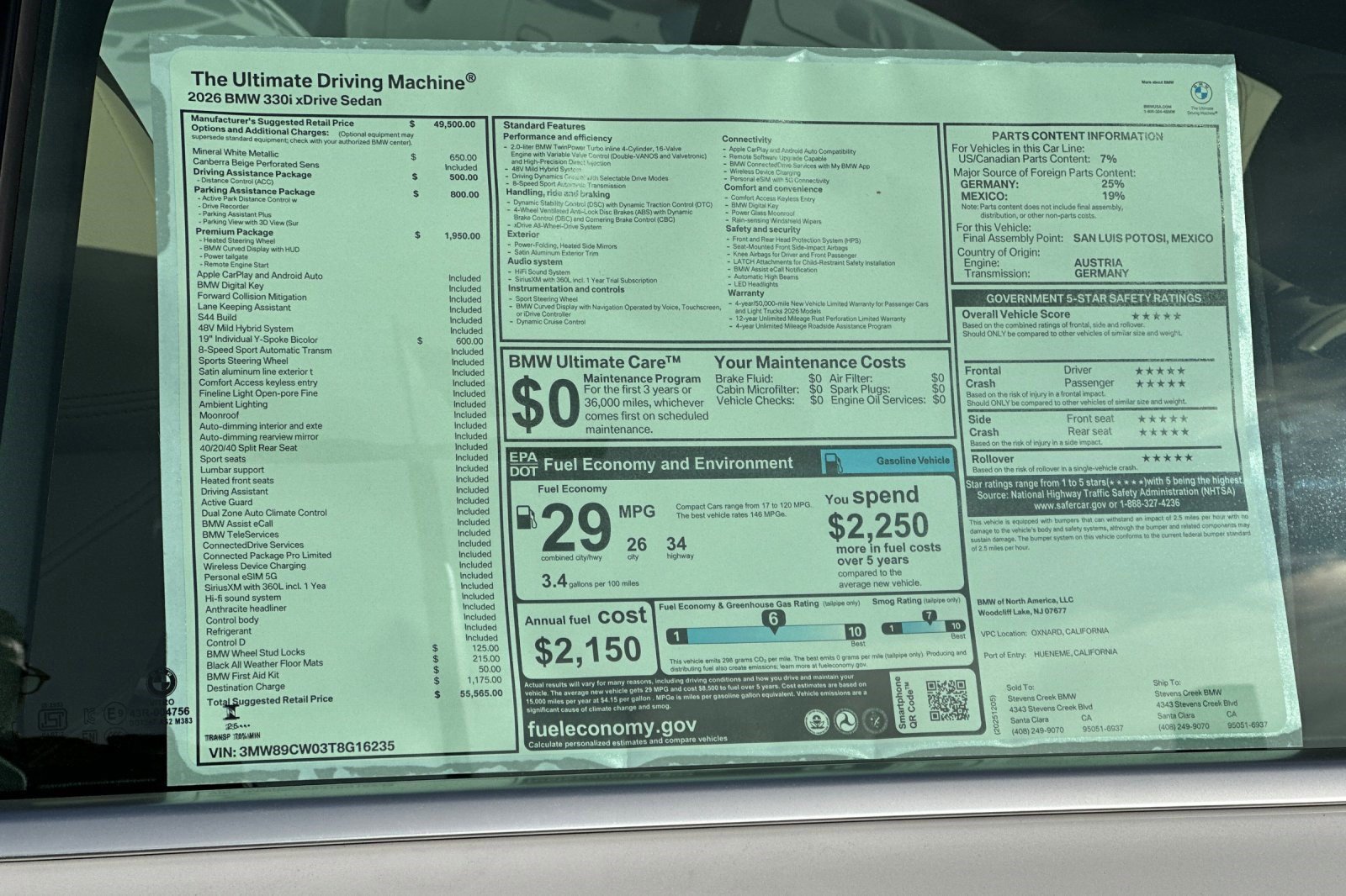 Used 2026 BMW 330i xDrive Sedan w/ Premium Package AWD/4WD image 28