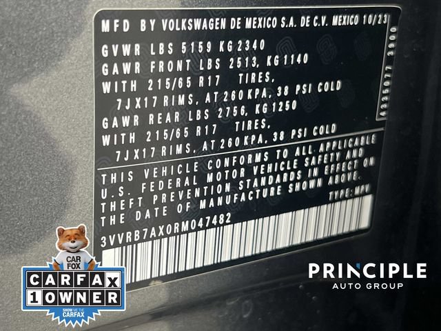 Certified 2024 Volkswagen Tiguan S FWD image 37