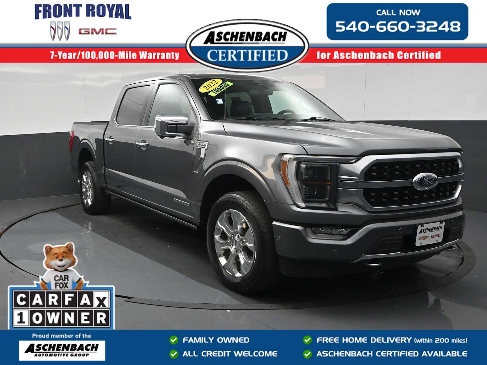 Used 2022 Ford F150 Platinum w/ Equipment Group 701A High AWD/4WD image 1