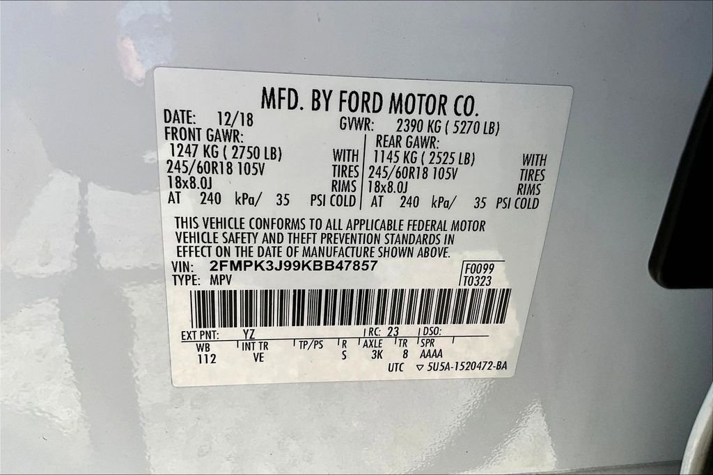Used 2019 Ford Edge SEL w/ Equipment Group 201A image 30