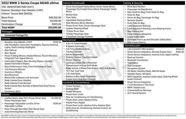 Used 2022 BMW M240i xDrive Coupe image 34