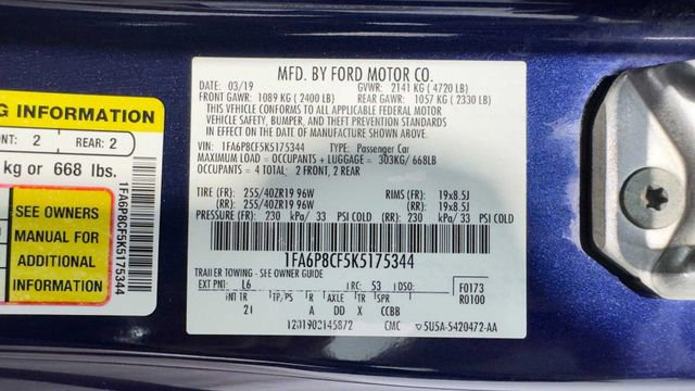 Used 2019 Ford Mustang GT w/ Black Accent Package RWD image 37