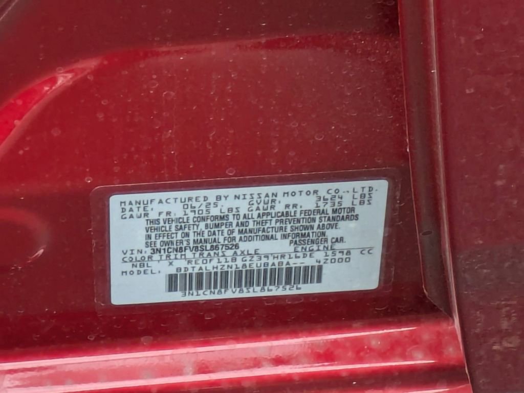 New 2025 Nissan Versa SR w/ Trunk Package image 23