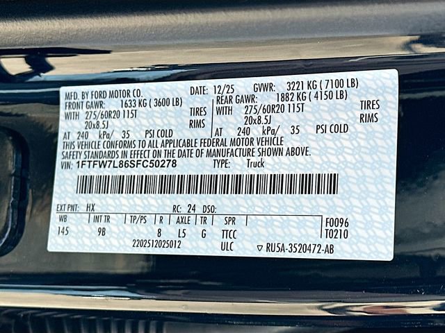 New 2025 Ford F150 Platinum w/ Equipment Group 702A High image 21