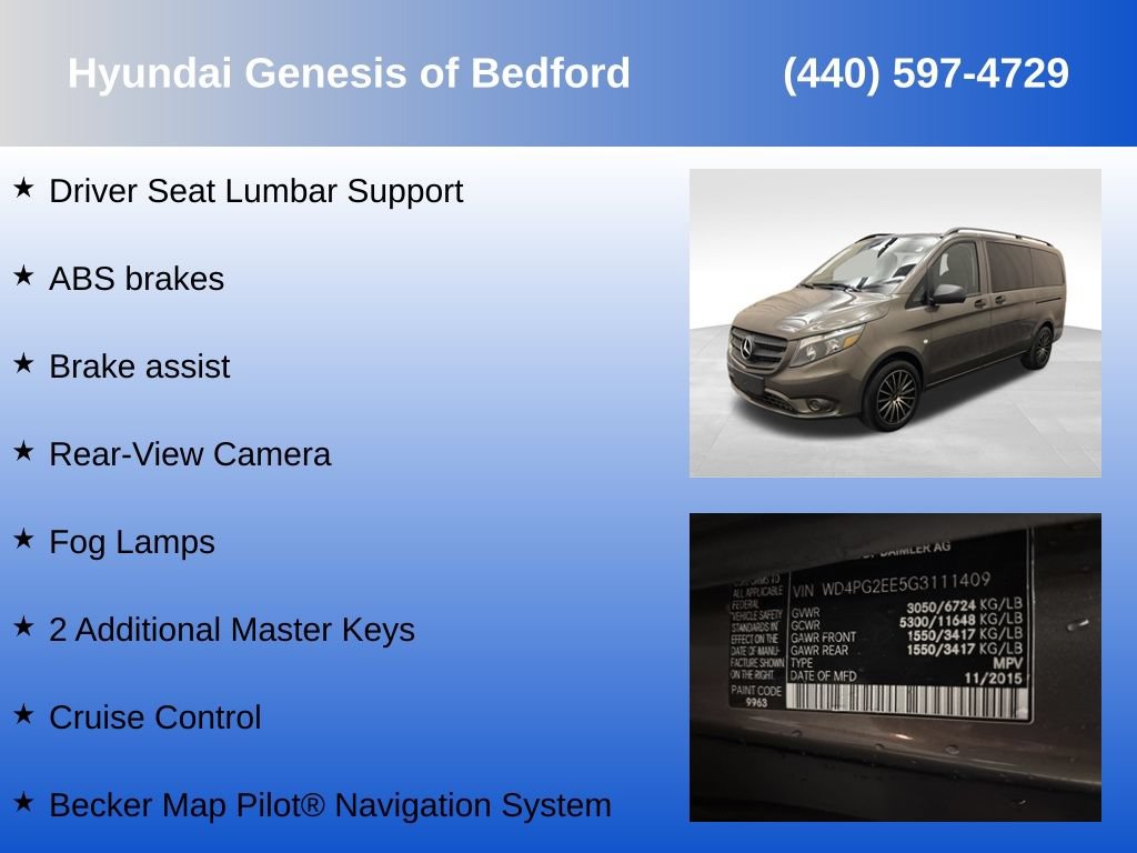 Used 2016 Mercedes-Benz Metris Passenger image 21