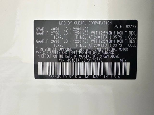 Certified 2023 Subaru Outback Touring image 42