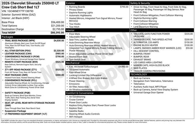 New 2026 Chevrolet Silverado 2500 LT w/ Trail Boss Package image 6