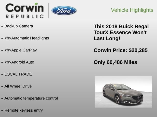 Used 2018 Buick Regal Essence w/ Driver Confidence Package #1 image 6
