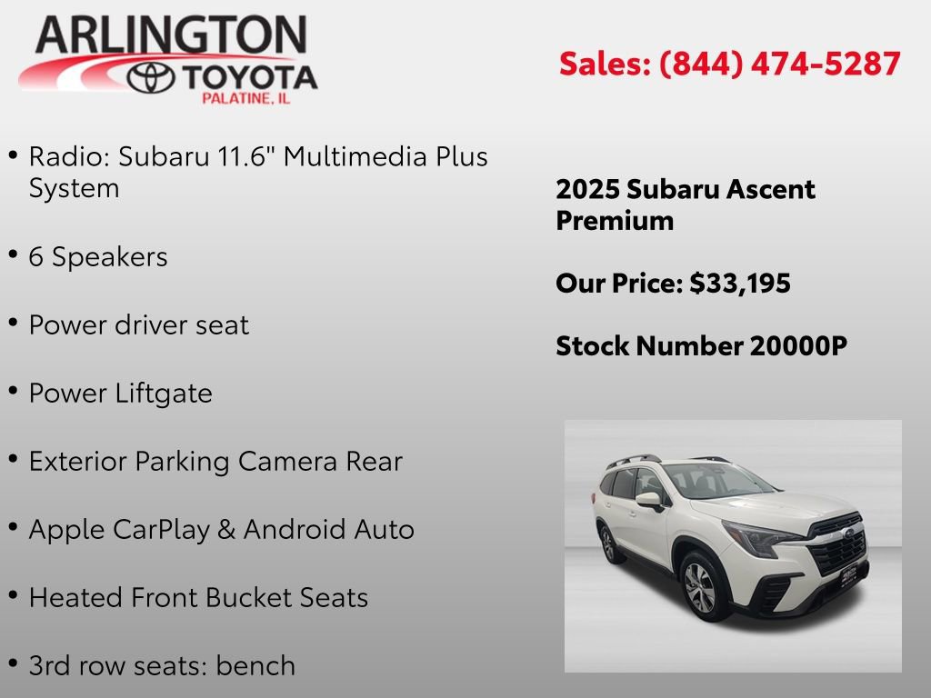 Used 2025 Subaru Ascent Premium AWD/4WD video 2