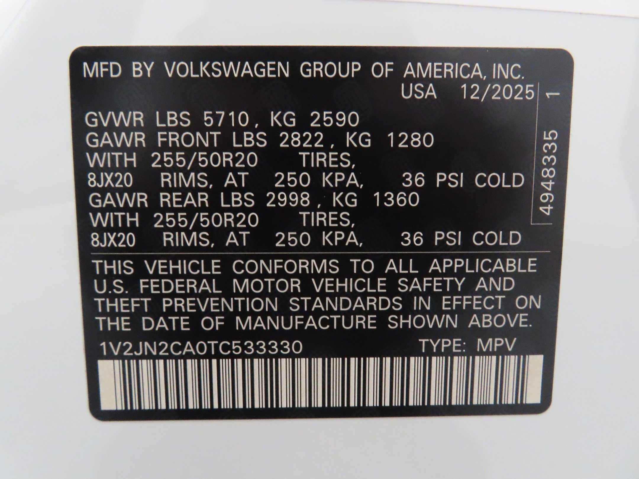 Certified 2026 Volkswagen Atlas SE FWD image 29