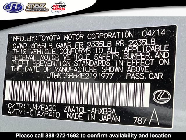 Used 2014 Lexus CT 200h FWD image 21