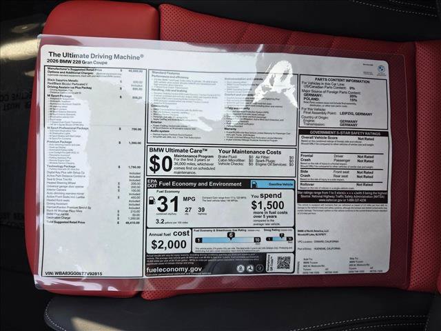 New 2026 BMW 228i w/ Technology Package FWD image 17