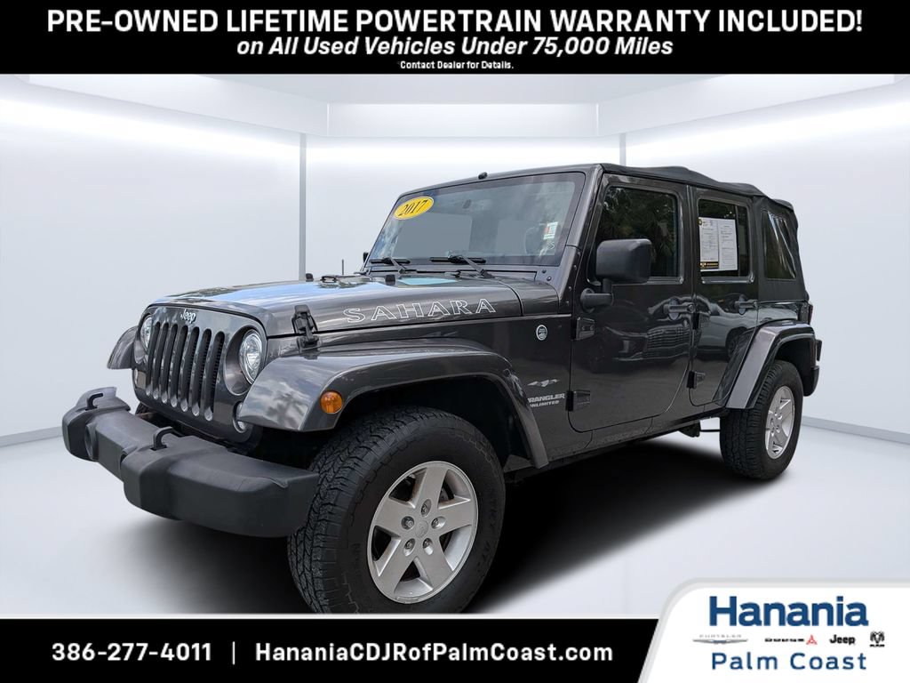 Used 2017 Jeep Wrangler Unlimited Sahara w/ Connectivity Group AWD/4WD image 7