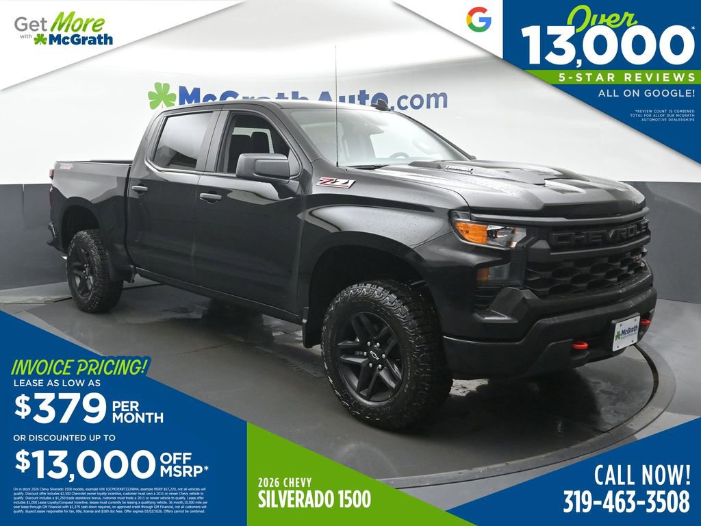 New 2026 Chevrolet Silverado 1500 Custom Trail Boss