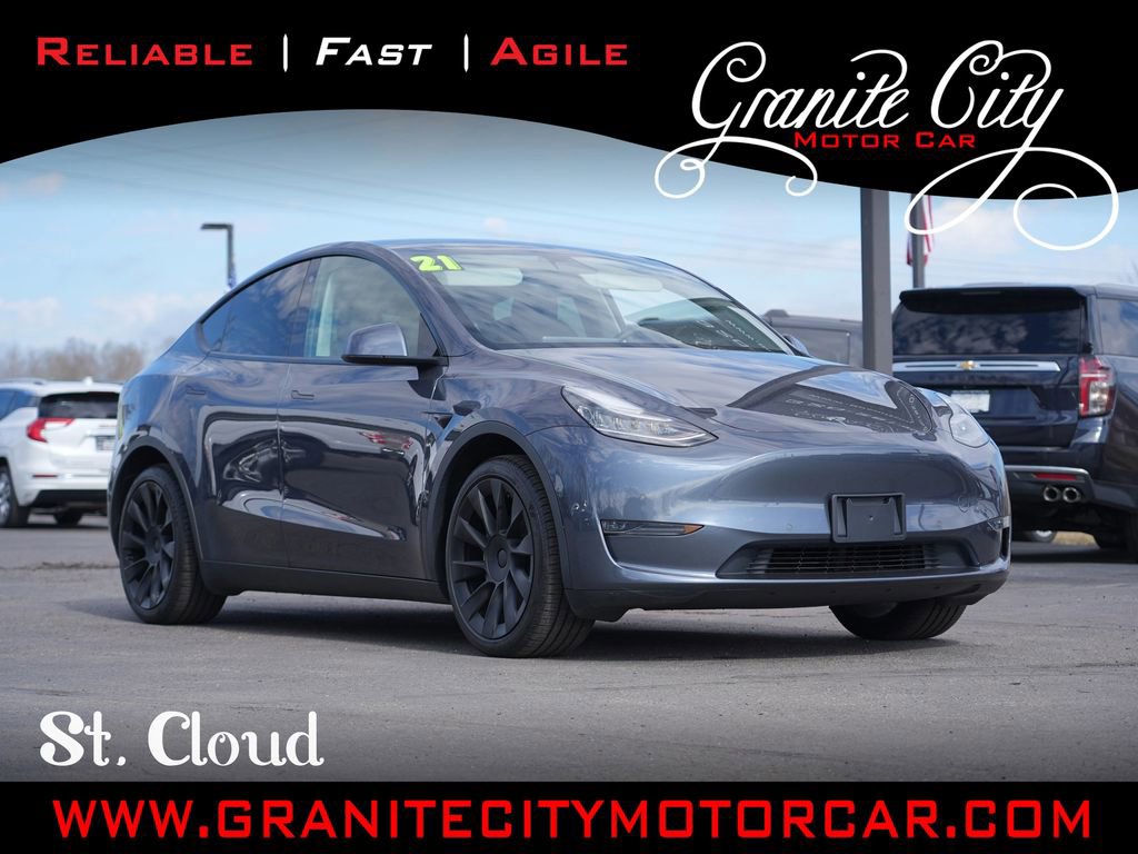 Used 2021 Tesla Model Y Long Range AWD/4WD image 1