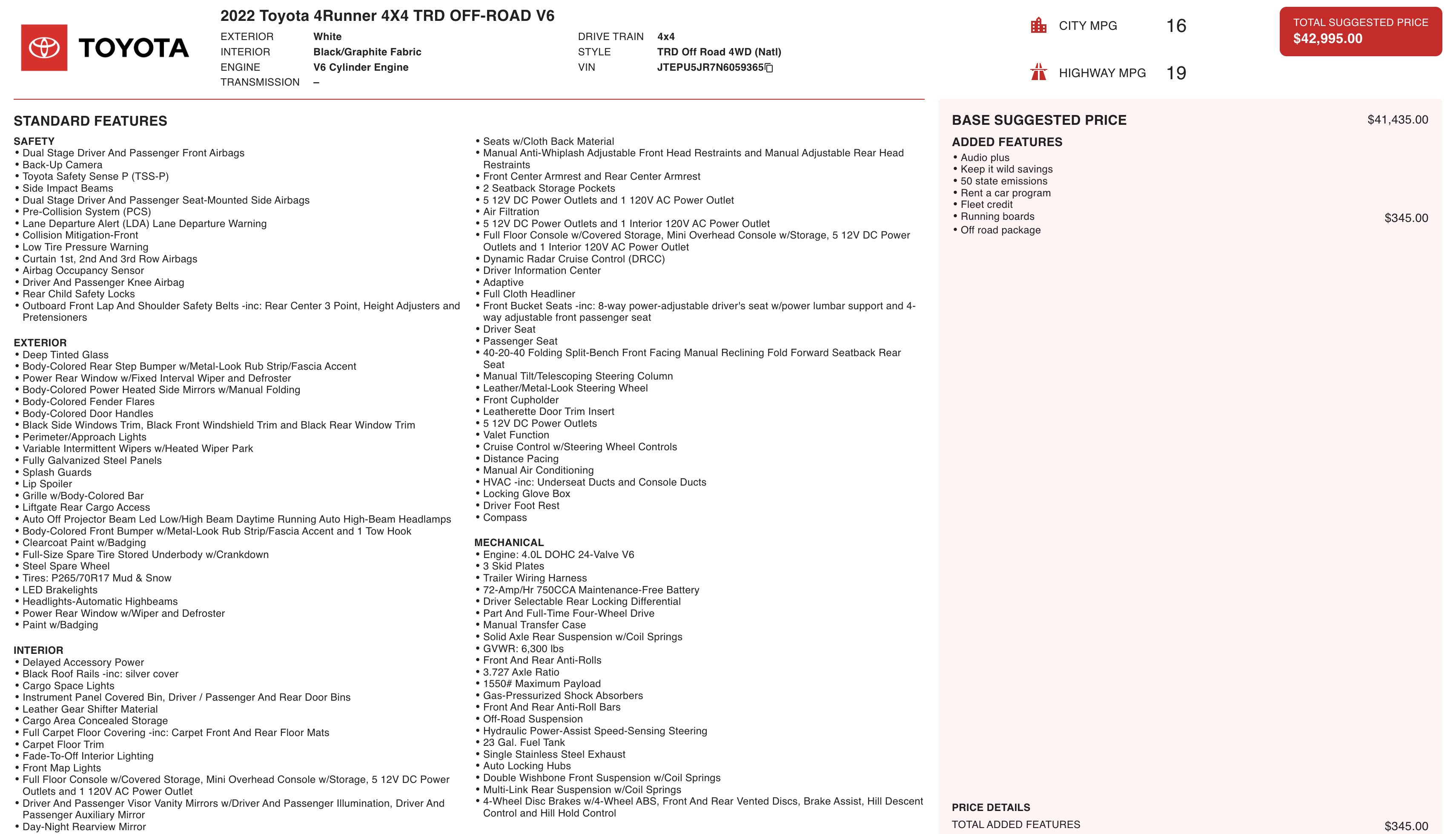 Used 2022 Toyota 4Runner TRD Off-Road image 6