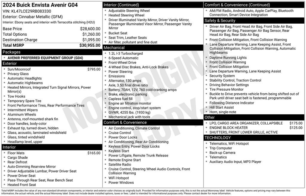 Certified 2024 Buick Envista Avenir image 6
