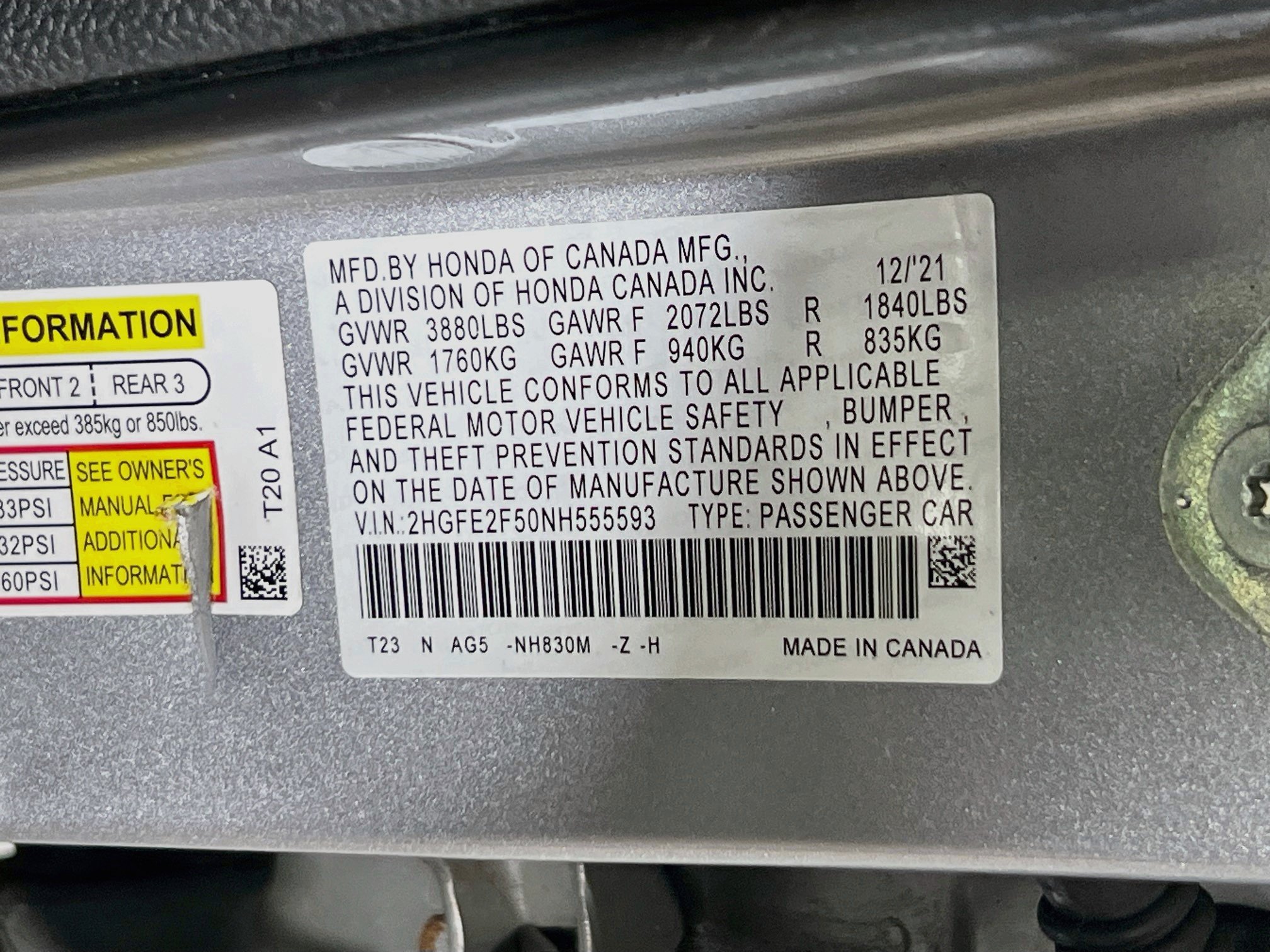 Used 2022 Honda Civic Sport image 29