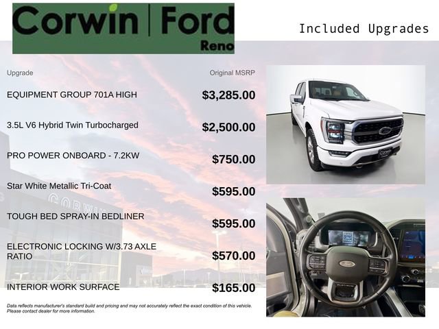 Certified 2021 Ford F150 Platinum w/ Equipment Group 701A High image 3