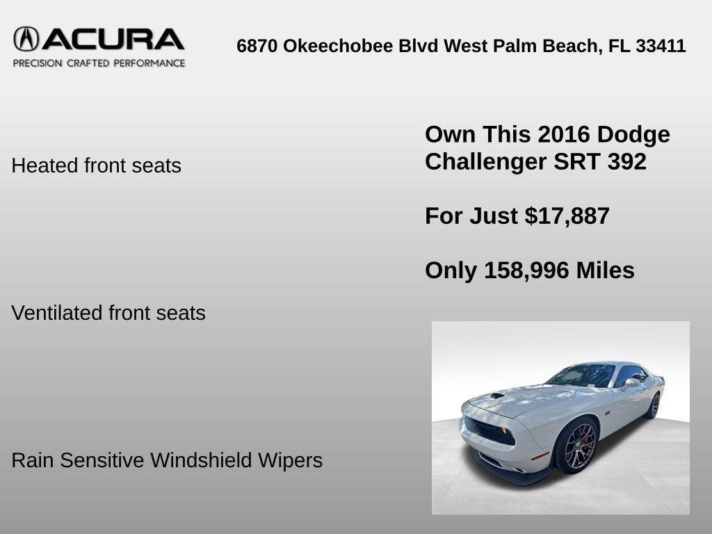 Used 2016 Dodge Challenger SRT w/ Technology Group RWD image 18