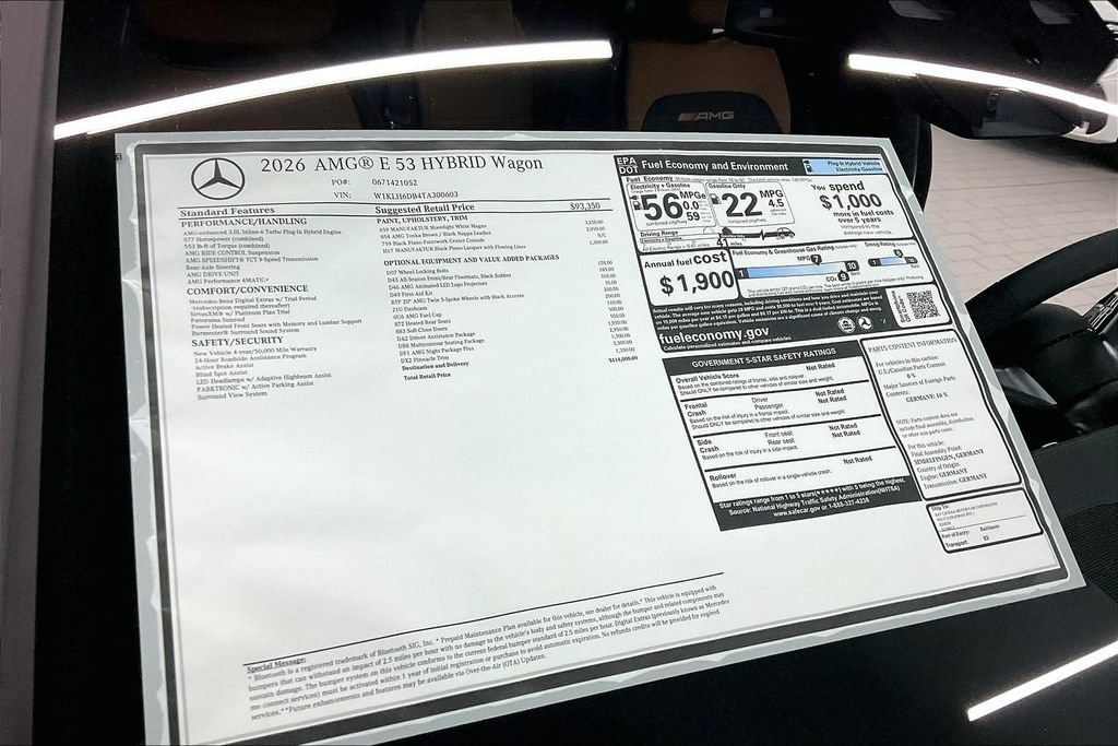 New 2026 Mercedes-Benz E 53 AMG e 4MATIC Wagon image 13
