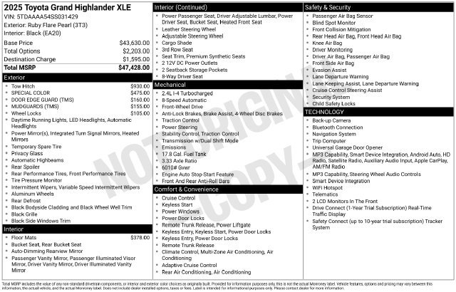Used 2025 Toyota Grand Highlander FWD image 6