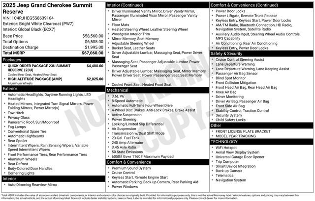 New 2025 Jeep Grand Cherokee Summit image 28