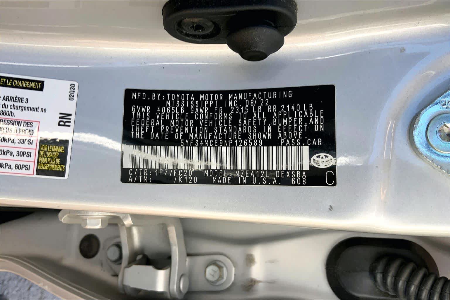Used 2022 Toyota Corolla SE FWD image 34