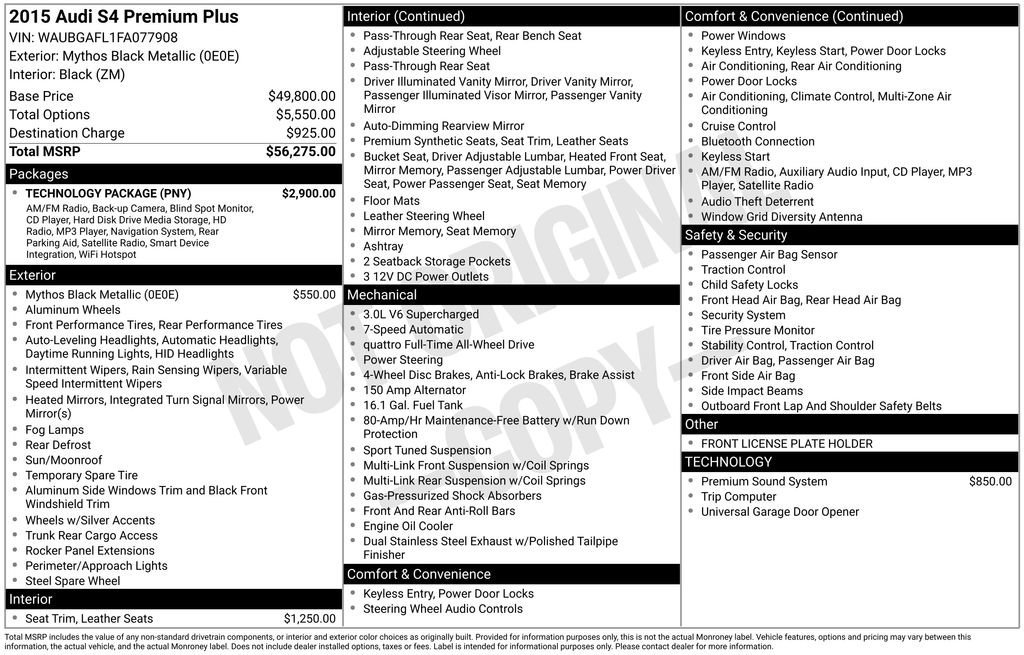 Used 2015 Audi S4 Premium Plus w/ Technology Package image 11