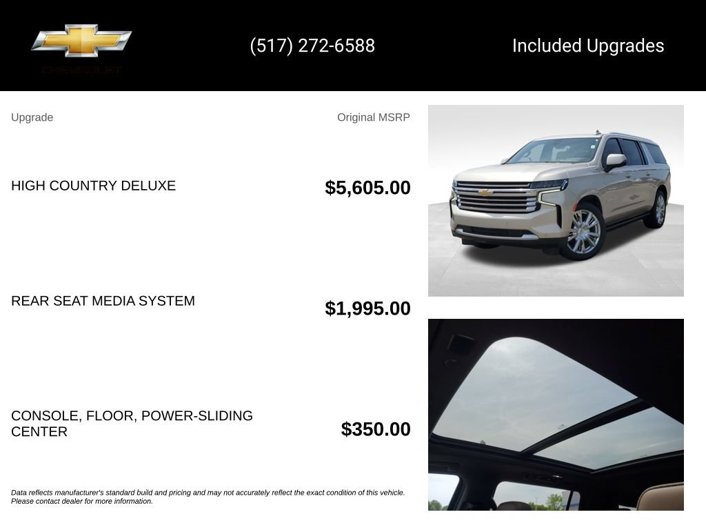 Used 2021 Chevrolet Suburban High Country AWD/4WD image 15