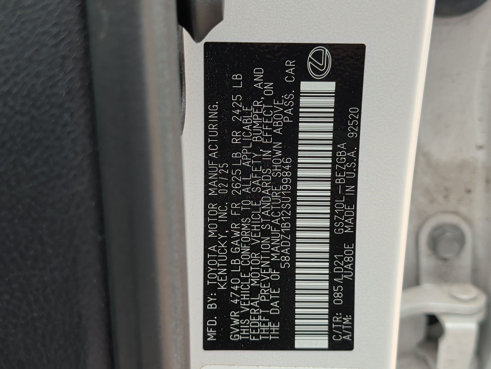 Certified 2025 Lexus ES 350 w/ Premium Package FWD image 31