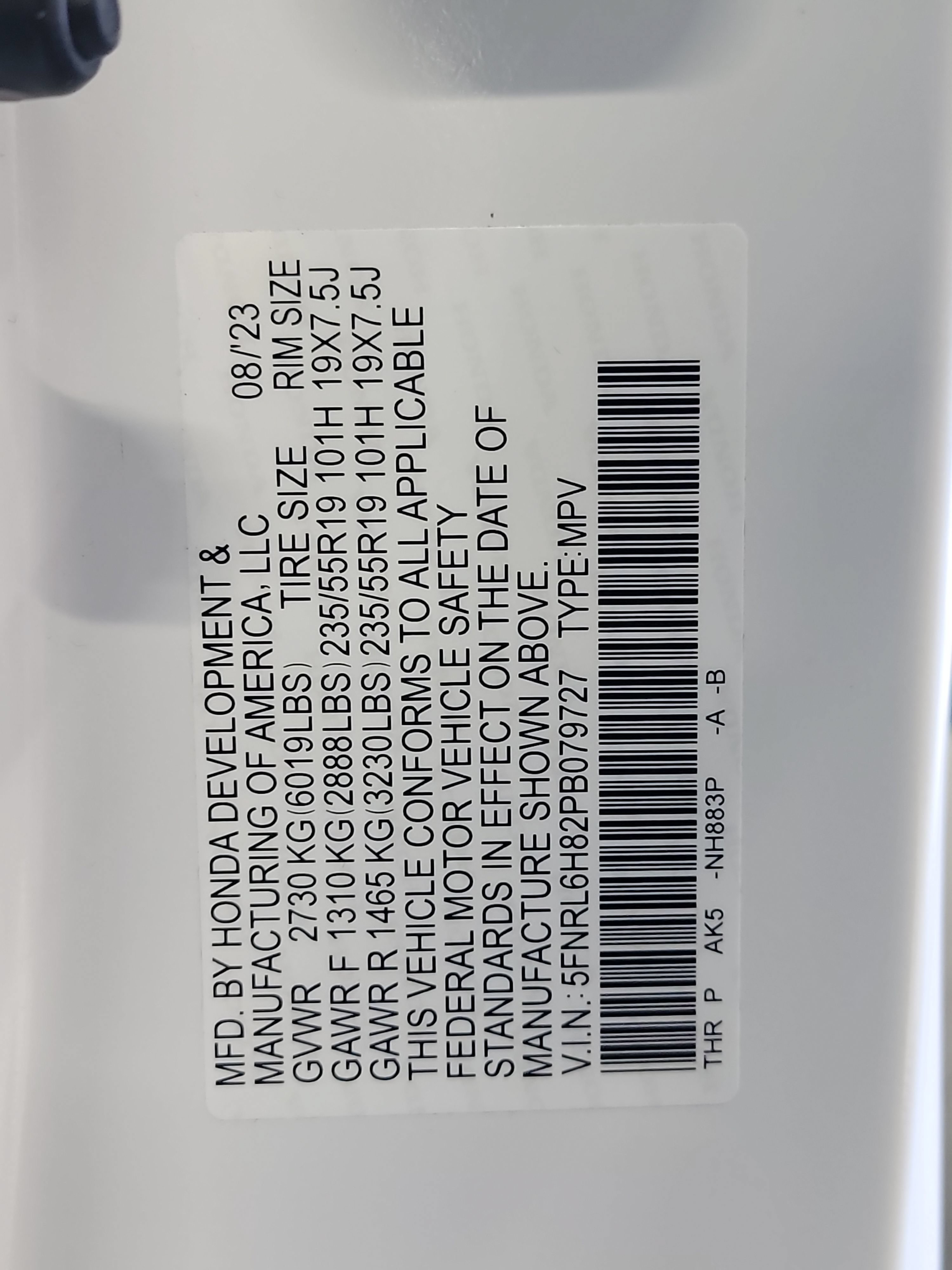 Certified 2023 Honda Odyssey Touring image 33