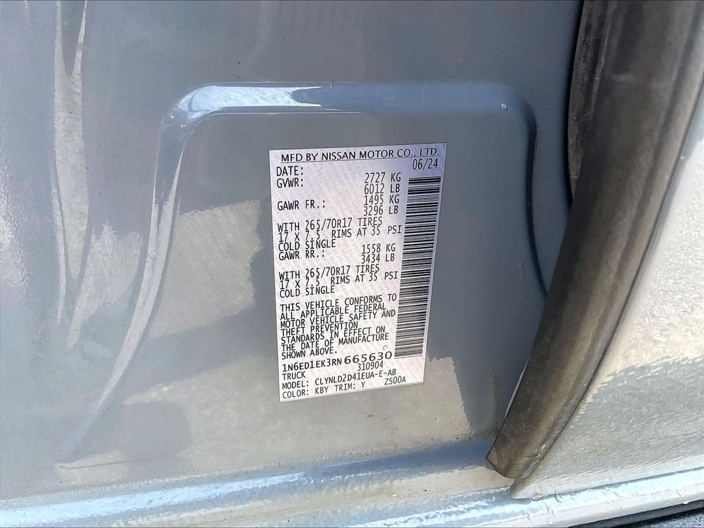 Used 2024 Nissan Frontier PRO-4X w/ Pro Premium Package AWD/4WD image 33