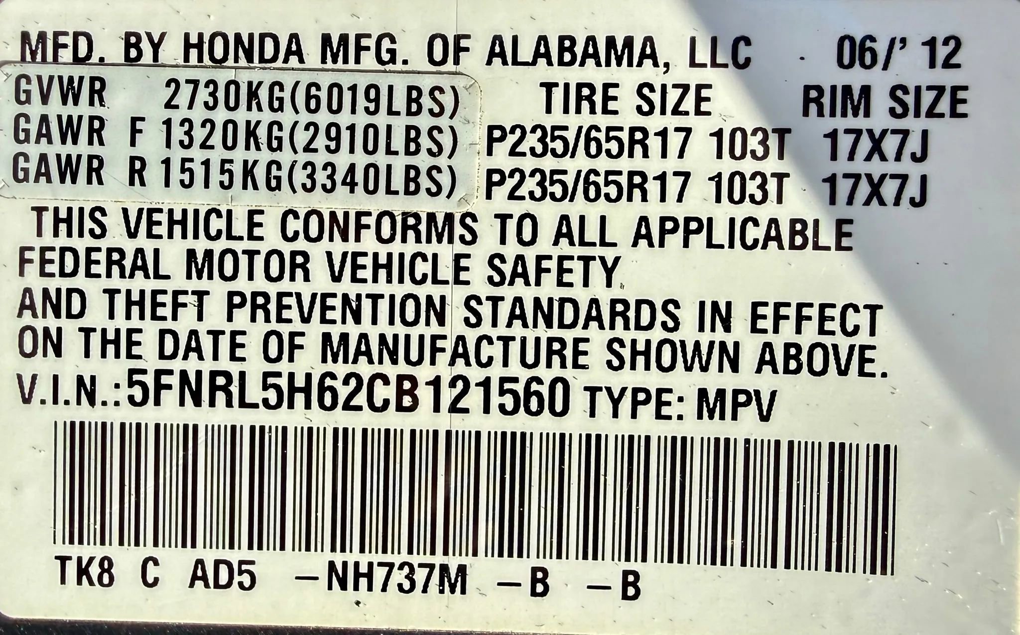 Used 2012 Honda Odyssey EX-L image 26