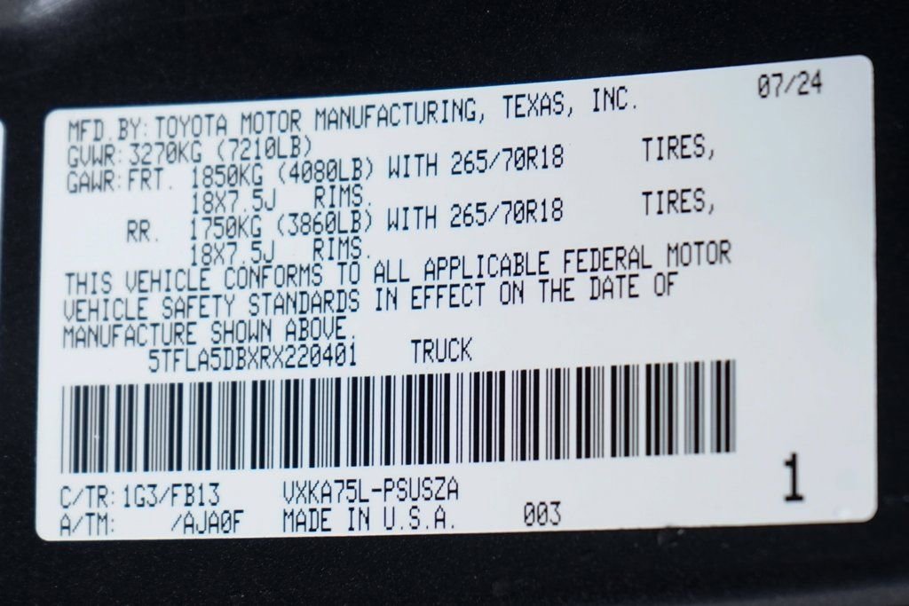 Used 2024 Toyota Tundra SR5 w/ TRD Off-Road Package image 52