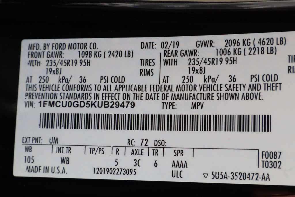 Used 2019 Ford Escape SE FWD image 32