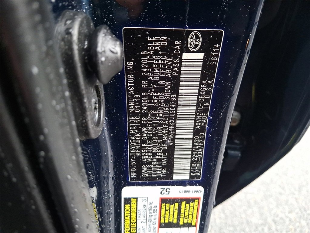 Used 2018 Toyota Camry XLE w/ Audio Package image 30