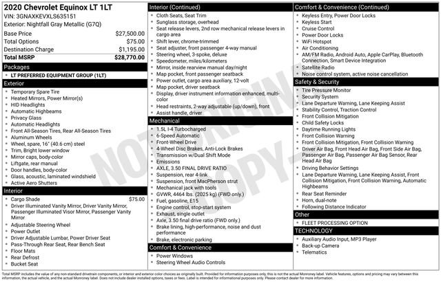 Used 2020 Chevrolet Equinox LT image 37