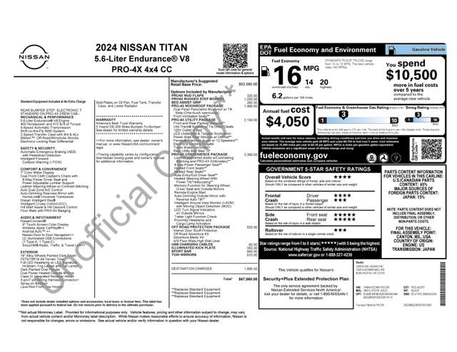 Used 2024 Nissan Titan PRO-4X w/ Pro-4x Convenience Package image 4