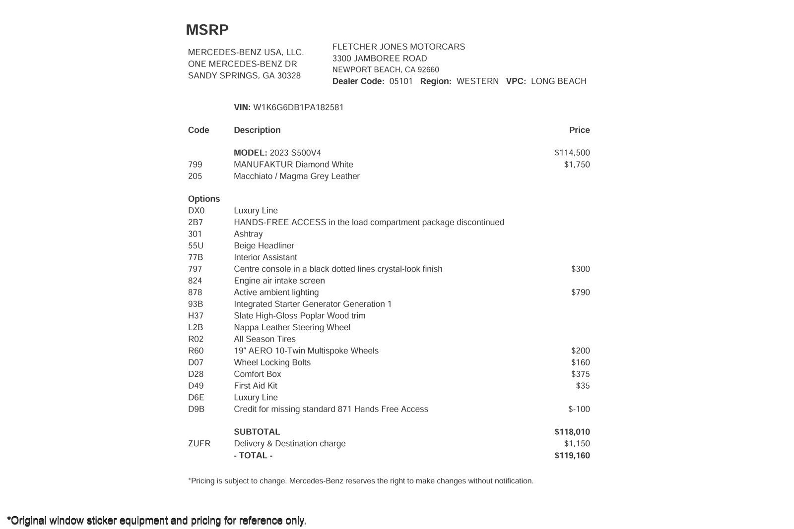 Certified 2023 Mercedes-Benz S 500 4MATIC image 2