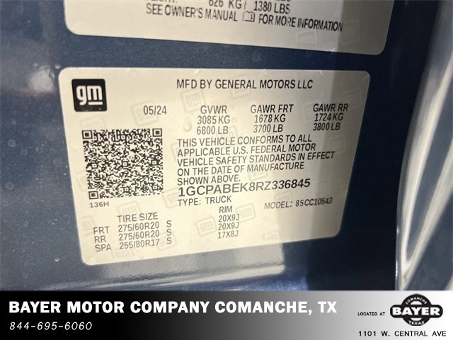 Certified 2024 Chevrolet Silverado 1500 Custom w/ LPO, Dark Essentials Package image 37