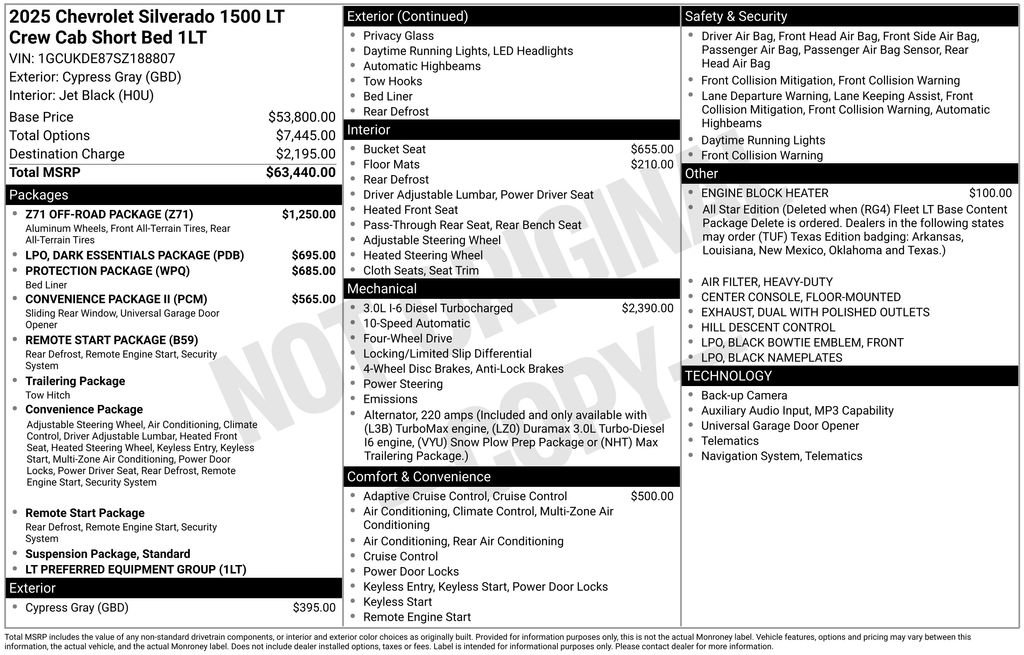 Certified 2025 Chevrolet Silverado 1500 LT w/ Z71 Off-Road Package AWD/4WD image 21