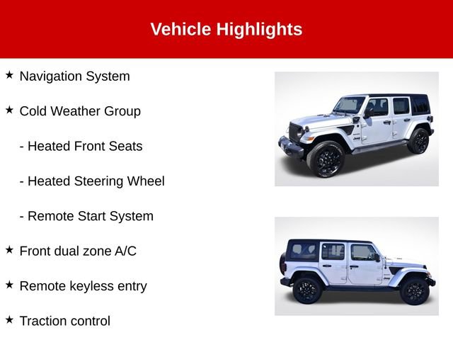 Used 2023 Jeep Wrangler Unlimited Sahara w/ Cold Weather Group AWD/4WD image 9