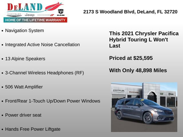 Used 2021 Chrysler Pacifica Touring-L w/ Uconnect Theater Family Group image 34